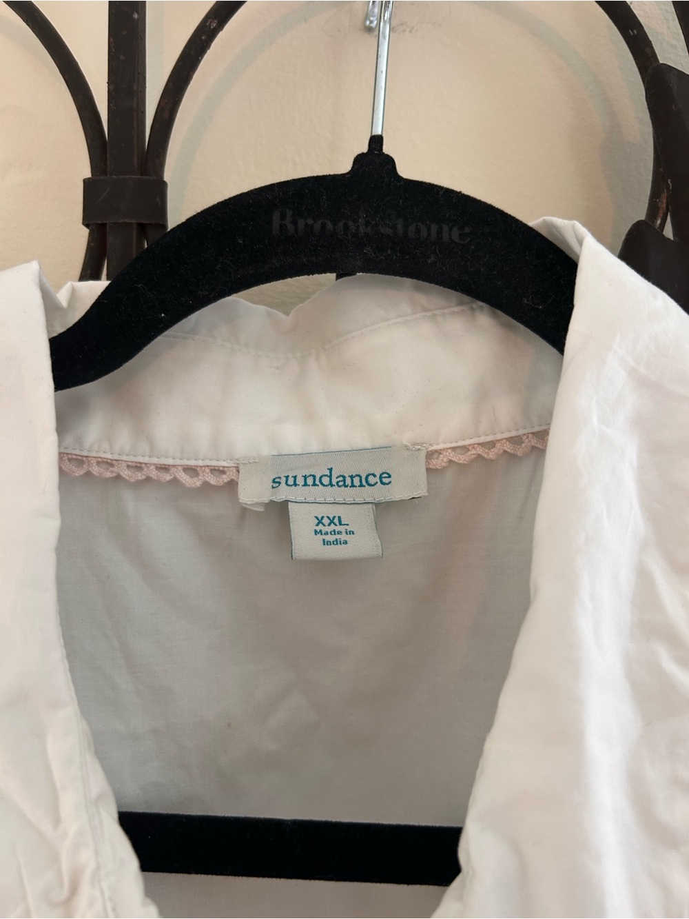 Sundance White Ruffled Button-Down Shirt - Picture 2 of 3